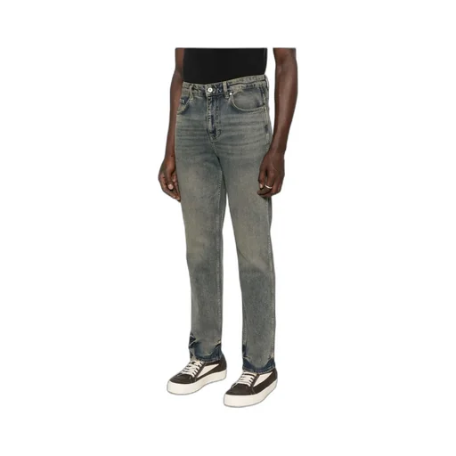 Stretched Straight-Leg Jeans