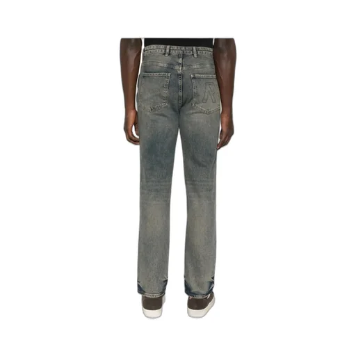 Stretched Straight-Leg Jeans