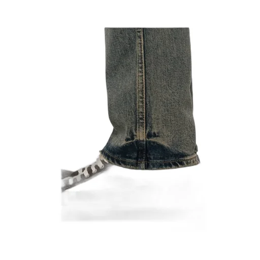 Stretched Straight-Leg Jeans