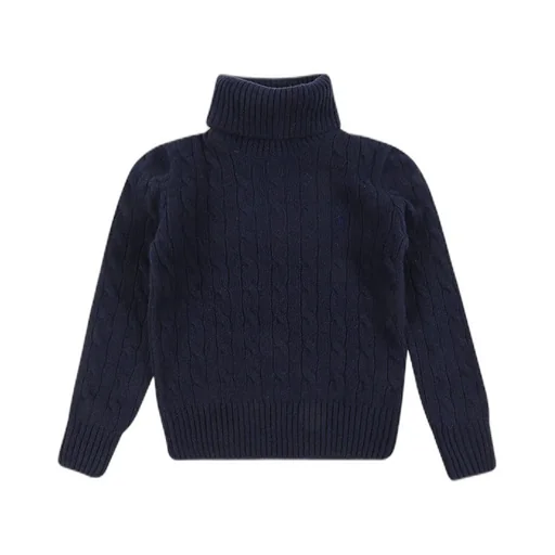 Cable-Knit Turtleneck Sweater