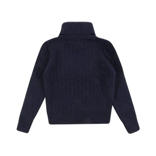 Cable-Knit Turtleneck Sweater
