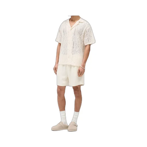 Knitted-Panel Shorts