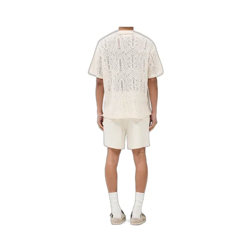 Knitted-Panel Shorts
