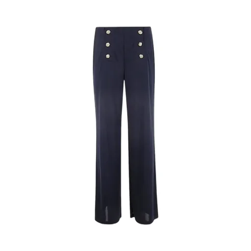 High-Waisted Wide-Leg Trousers