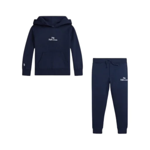 Logo Embroidered Drop Shoulder Hoodie