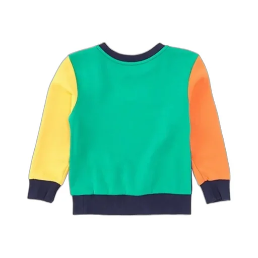 Colour Blocked Double-Knit Sweatshirt