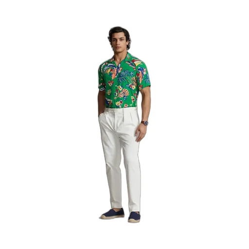 Bear Surfer Printed Buttoned Shirt