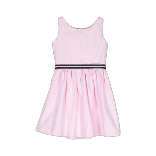 Bow-Fastening Cotton Dress