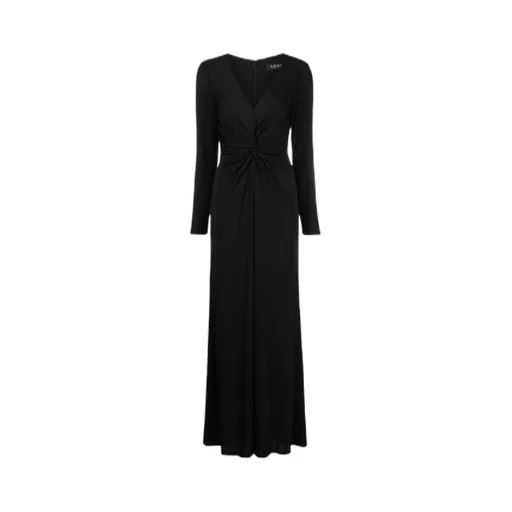 Ruched-Detail Long Dress