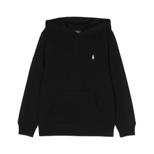 Logo Embroidered Long-Sleeved Hoodie