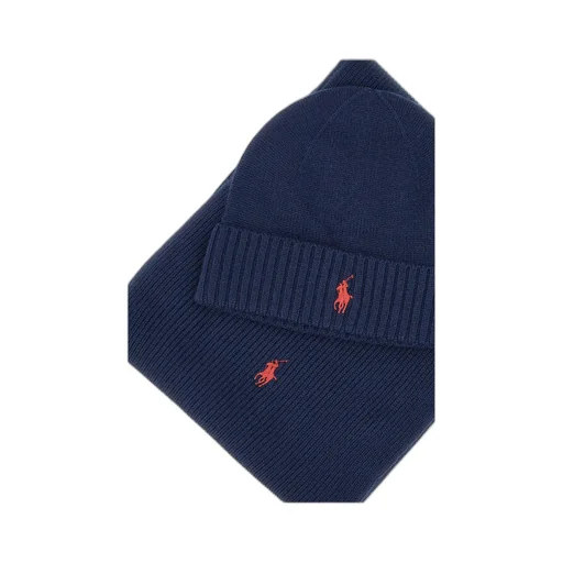 Polo Ralph Lauren Pony-Motif Scarf And Beanie Set