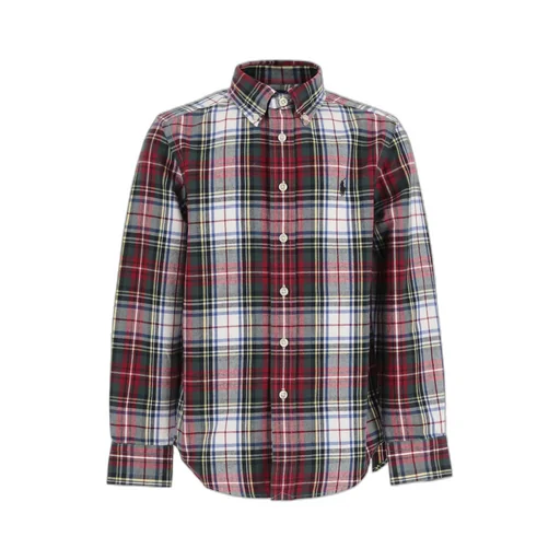 Logo Embroidered Checked Shirt