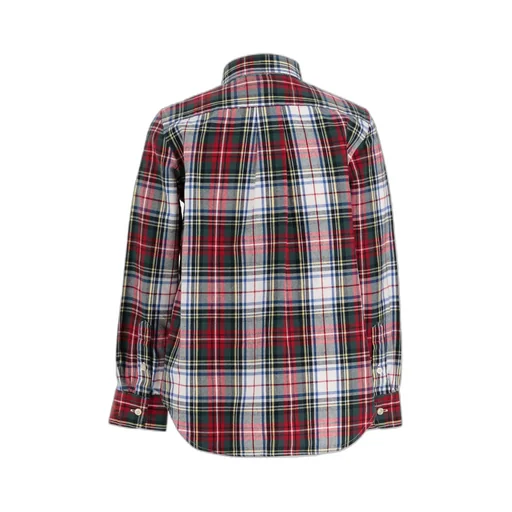 Logo Embroidered Checked Shirt