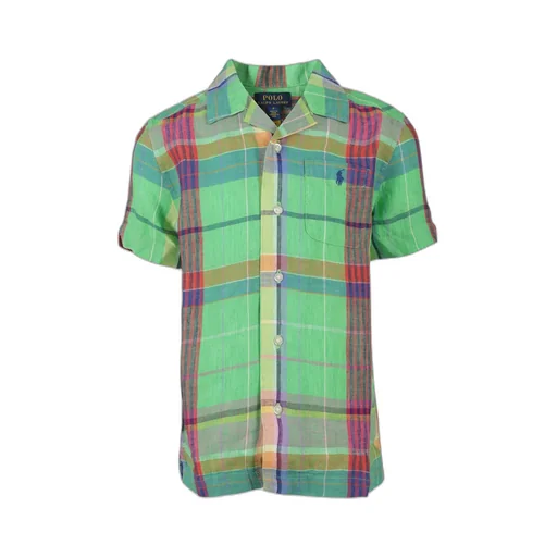 Plaid Short-Sleeved Shirt