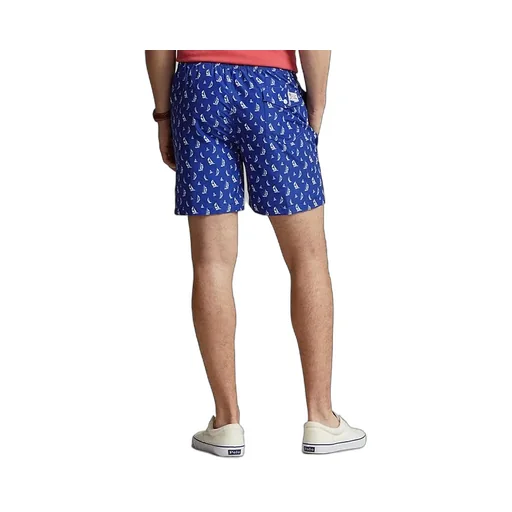 Traveler Boat-Print Swim Shorts