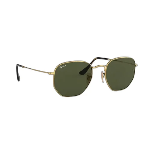 Mirrored Hexagon Frame Sunglasses