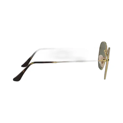 Mirrored Hexagon Frame Sunglasses