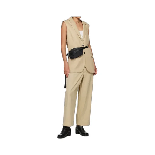 Lapel Sleeveless Vest