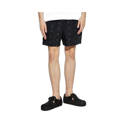 Elastic Drawstring Waist Shorts