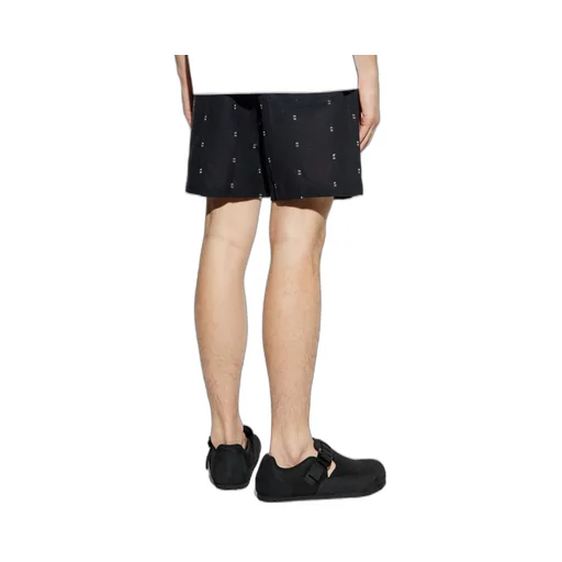 Elastic Drawstring Waist Shorts