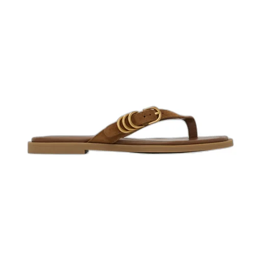 Round Toe Flat Sandals