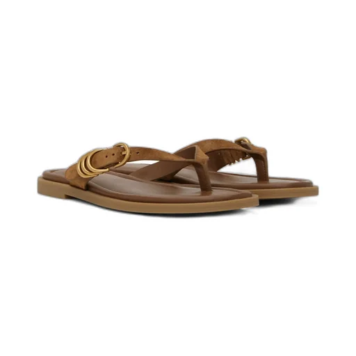 Round Toe Flat Sandals