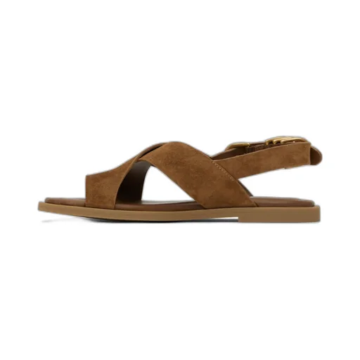 Cross Strap Flat Sandals