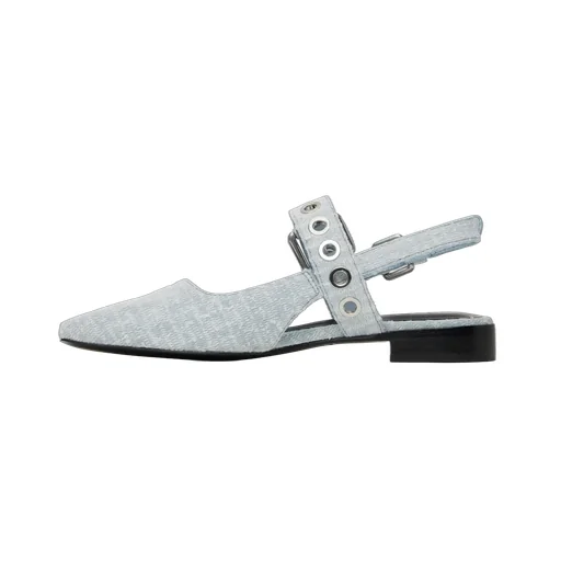 Square Toe Low Heel Sandals