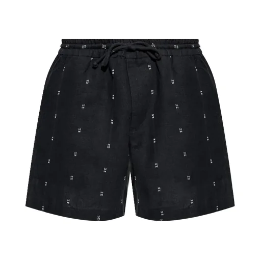 Elastic Drawstring Waist Shorts