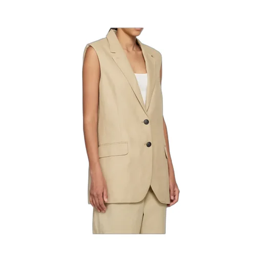Lapel Sleeveless Vest