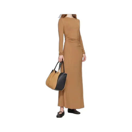 Long Sleeve Ruched Maxi Dress