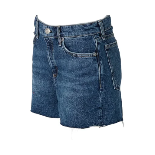 Denim Shorts With Belt Loops