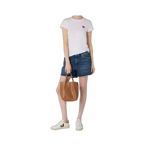 Denim Shorts With Belt Loops