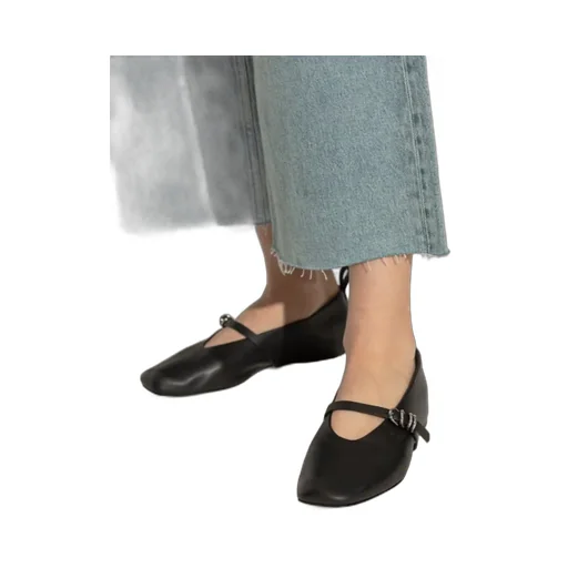 Buckle Mary Jane Flats