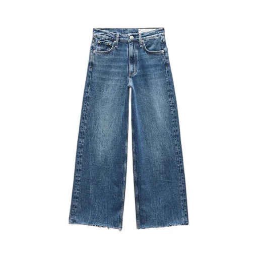 Logo-Patch Cropped Jeans