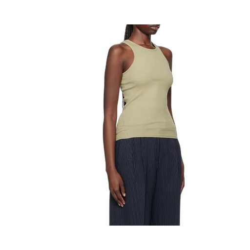 Rib Round-Neck Vest