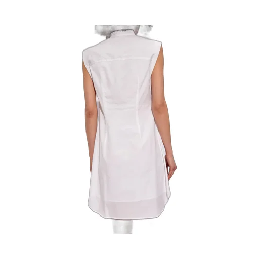 Sleeveless Knotted Waist Shirt Dress