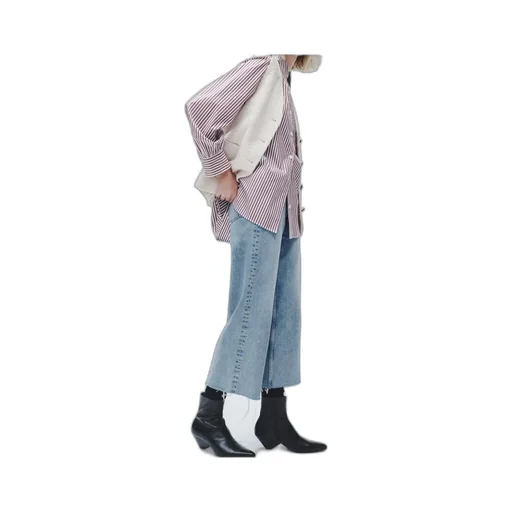 Cropped Wide-Leg Jeans