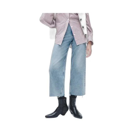 Cropped Wide-Leg Jeans