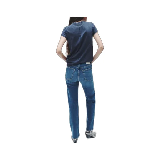 Harlow Mid-Rise Straight-Leg Jeans