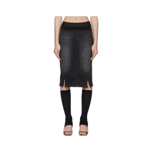 Waistband Denim Skirt