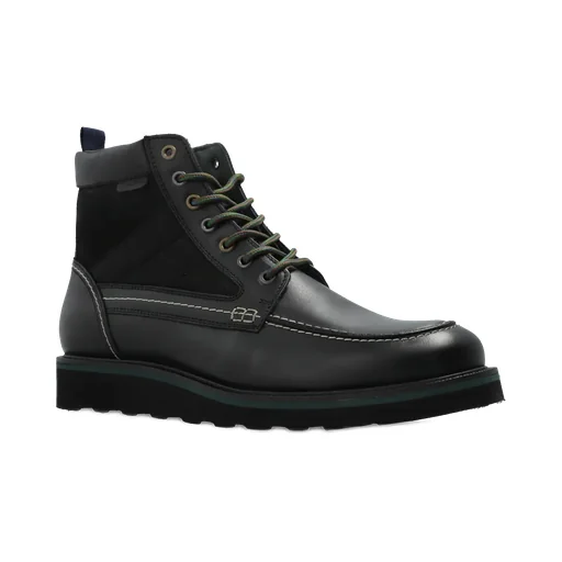 Curtis Panelled Lace-Up Boots