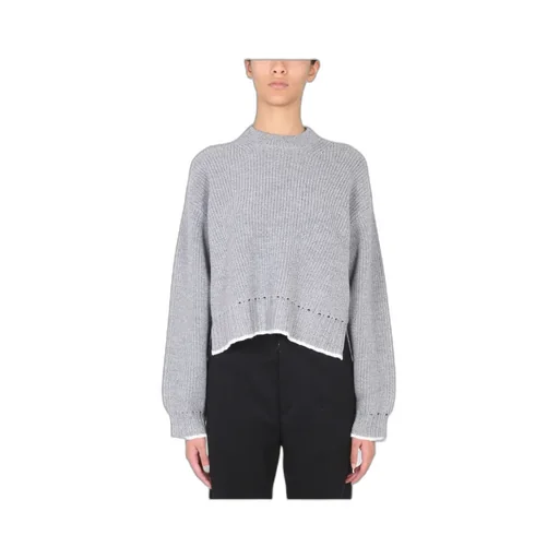 White Label Cut-Out Crewneck Sweater