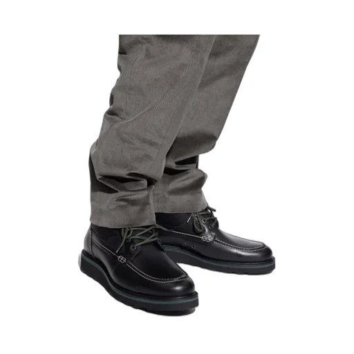 Curtis Panelled Lace-Up Boots