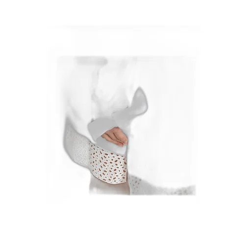 Off Shoulder Lotus Leaf Trimmed Dress
