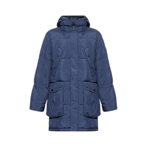 Logo Patch Hooded Jacket
