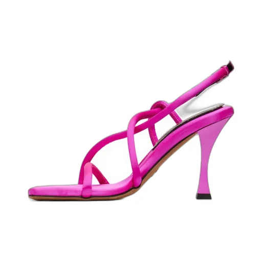 Strappy High-Heeled Sandals