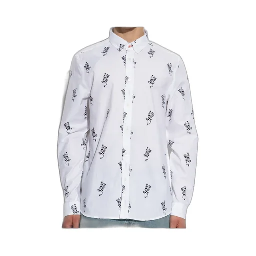 Animal Motif Long-Sleeved Shirt