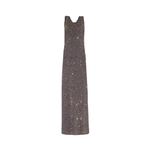 Sequin-Embellished Knitted Sleeveless Dress