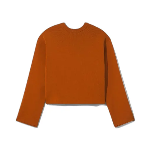 Long-Sleeved Sweater With Twisted Back